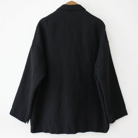 TRAVAIL MANUEL トラバイユマニュアル　W/Lミルドラスティックジャケット　#クリーム、ブラック