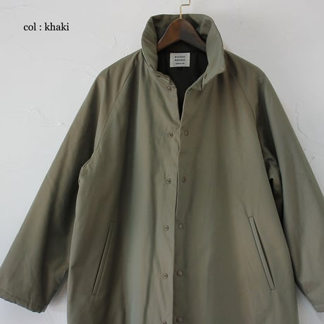 **2025a/w分到着**atelier naruse アトリエナルセ　cotton batting coat　コットン中綿コート　【送料無料】