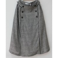 ASEEDONCLOUD アシードンクラウド　cloudcheck working skirt #black　【送料無料