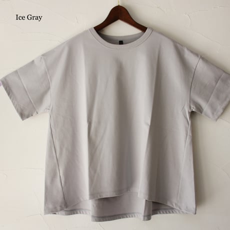 **再入荷** TRAVAIL MANUEL トラバイユマニュアル　ミディ天竺バックフレアTシャツ