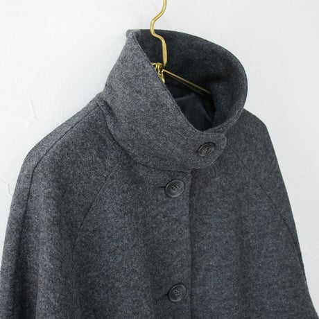 CAERULA カエルラ  woolring frare coat ウールリングフレアーコート　#チャコールグレー
