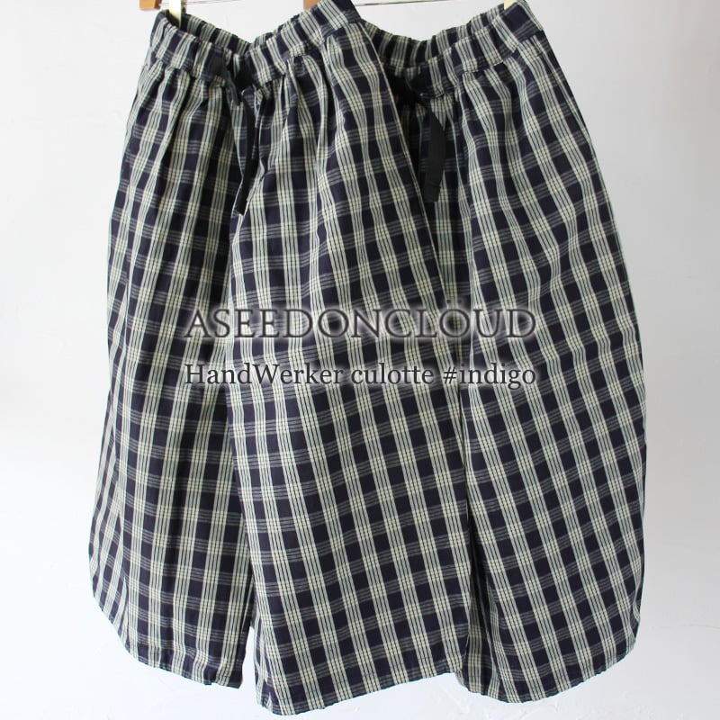 ASEEDONCLOUD アシードンクラウド HandWerker culotte インディゴ