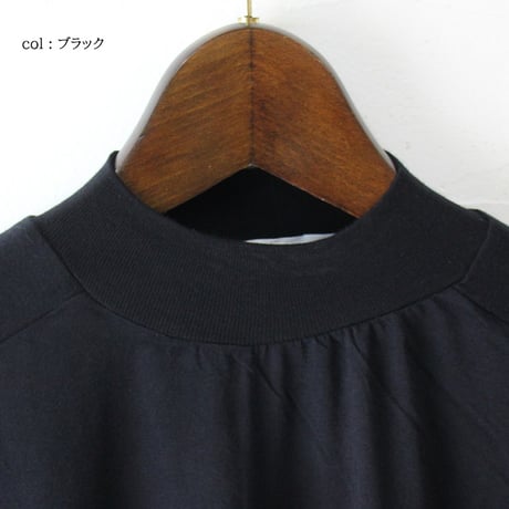 **2025a/w分到着** homspun ホームスパン　60/1天竺ハイネックプルオーバー　#サラシ、TOPグレー、TOPチャコール、ブラック