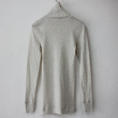 **色欠け再入荷** homspun ホームスパン　40/1丸胴テレコタートルネックプルオーバー