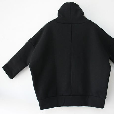 **またまた再入荷** Linenya リネンヤ　裏起毛ボリュームネックプルオーバー　#ブラック　【送料無料】
