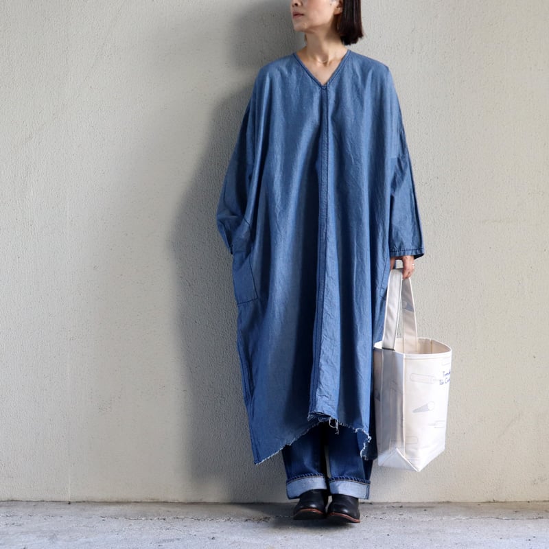 再入荷** homspun ホームスパン ライトオンスシャンブレープルオーバー  