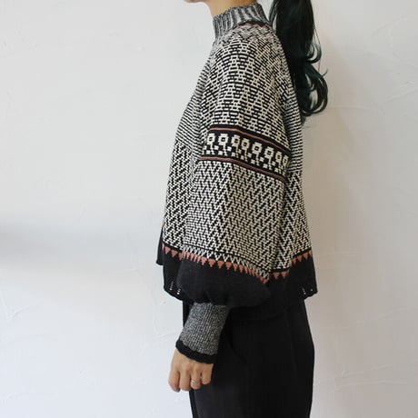 ASEEDONCLOUD アシードンクラウド　Kigansai Knit Blouse #black 【送料無料】