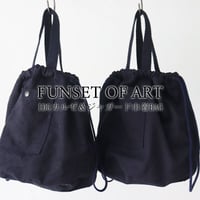 FUNSET OF ART ファンセットオブアート　IDGカルゼ＆ジャガード巾着BAG