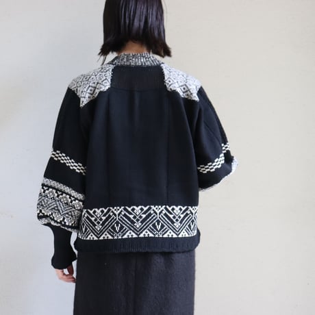 ASEEDONCLOUD アシードンクラウド　Seiyako jacquard blouse # black 【送料無料】