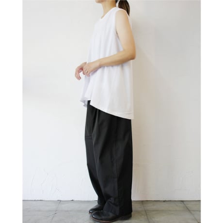 TRAVAIL MANUEL トラバイユマニュアル　コットントロピカルバームパンツ　#ブラック