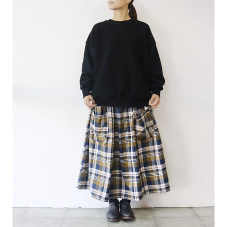 TRAVAIL MANUEL トラバイユマニュアル　ウールパイルコンビプルオーバー　#グレー、ブラック　【送料無料】