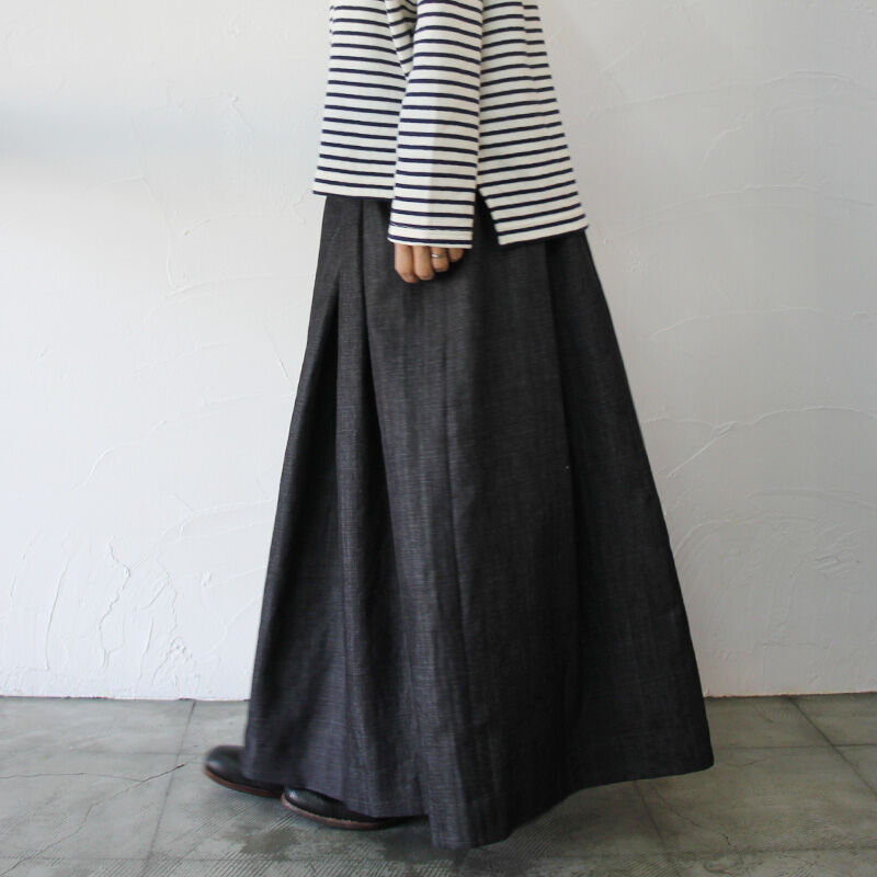 【ケイティさま専用ページ】linen＊ボックスタックロングスカート LIAN｜ボックスタックロングスカート | Rakuten Fashion(楽天