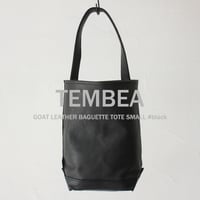TEMBEA テンベア　GOAT LEATHER BAGUETTE TOTE SMALL　#ブラック　【送料無料】