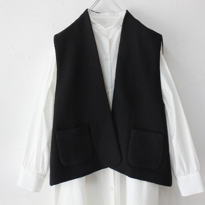 atelier naruse アトリエナルセ pure wool bouclé vest ピュ
