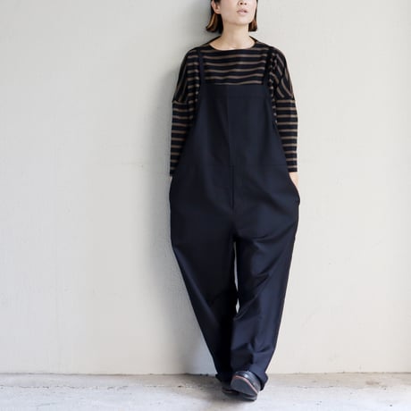 maomade マオメイド　T/Rサロペット　#カーキブラウン、ブラック