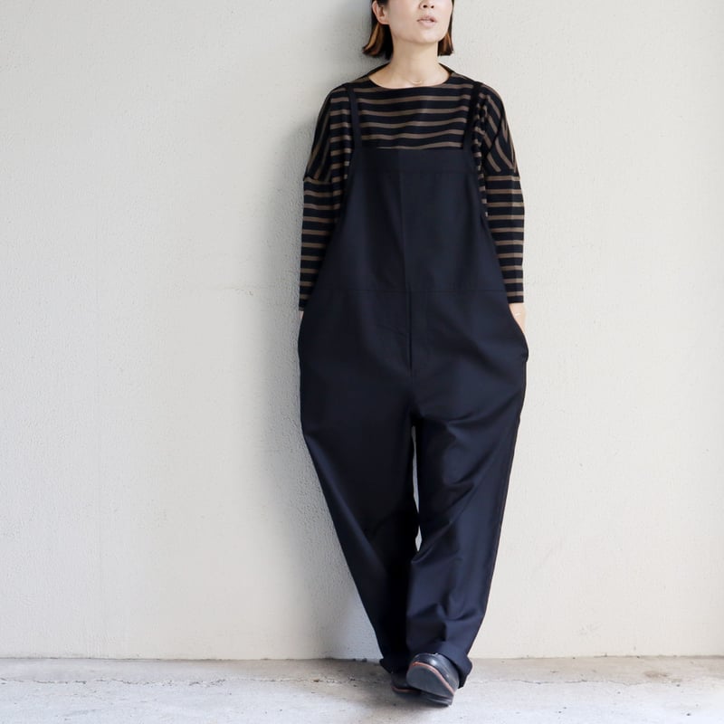 maomade マオメイド T/Rサロペット #カーキブラウン、ブラック