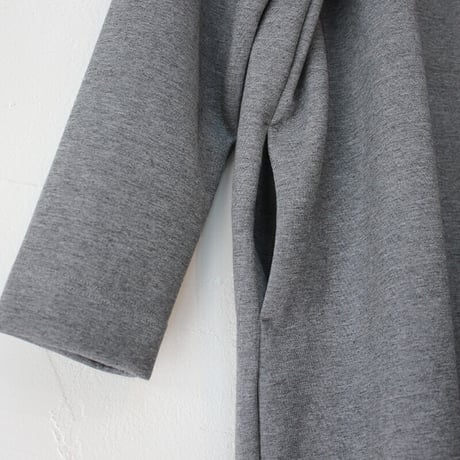 TRAVAIL MANUEL トラバイユマニュアル　ソフトダンボールロングワンピース　#チャコール、ブラック　【送料無料】