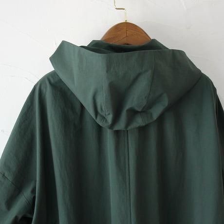 **再入荷** atelier naruse アトリエナルセ　コットンナイロンタフタフーデットコート　cotton nylon taffeta hooded coat