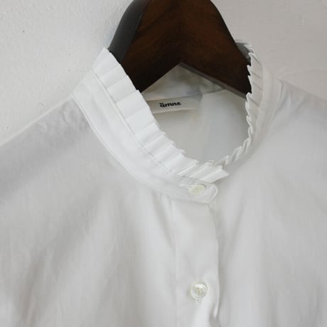 **再入荷** amne アンヌ　BROAD frilled blouse ブロードフリルブラウス【送料無料】