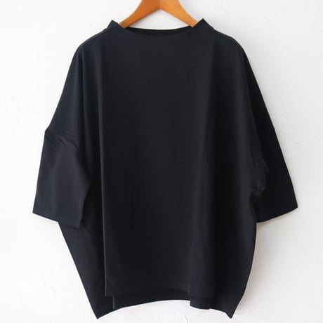 **またまた再入荷** Linenya リネンヤ　コットン天竺7分袖Tシャツ　＃レッド、チャコール、ブラック