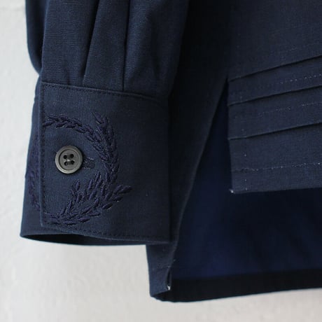 ASEEDONCLOUD アシードンクラウド　Polar night cotton Hyouryushi smock blouse #INDIGO 【送料無料】