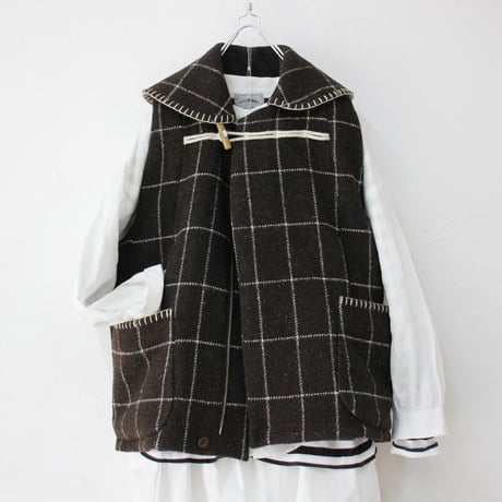ASEEDONCLOUDアシードンクラウド　nontical chart blancket Lifesaving vest #ブラウン　【送料無料】