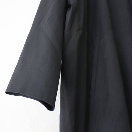 atelier naruse アトリエナルセ 　コットンスタンドカラーコート cotton stand collar coat #ブラック　【送料無料】