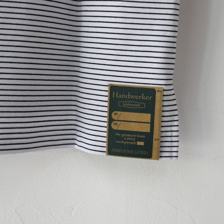 ASEEDONCLOUD アシードンクラウド HandWerker mockneck T-shirt モックネックTシャツ　#オフ白、オリーブ