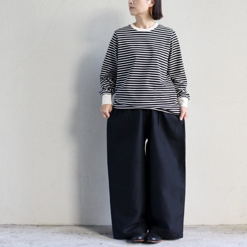 再入荷** atelier naruse アトリエナルセ コットンボーダー