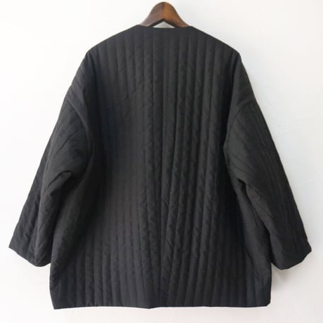TRAVAIL MANUEL トラバイユマニュアル　キルト＆T/Cウェザーカービージャケット　#ライトグレー、ブラック