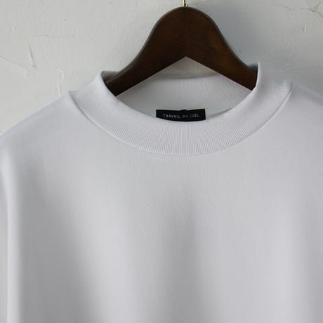 **ブラック再入荷** TRAVAIL MANUEL トラバイユマニュアル  ラスター裏毛ワイドスリーブスウェット　#ホワイト、ネイビー、ブラック　【送料無料】