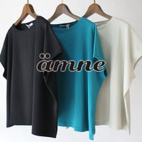 amne アンヌ　CIRCULAR RIB sleeveless gride　スリーブレスプルオーバー