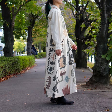 ASEEDONCLOUD アシードンクラウド Antique kilim print Forest king dress アンティークキリムプリントワンピース
