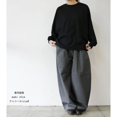 TRAVAIL MANUEL トラバイユマニュアル　コンパクトチノストレッチコクーンパンツ　　【送料無料】