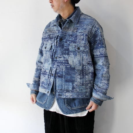 FUNSET OF ART ファンセットオブアート COF IDGバンダナBORO2nd GJKT #indigo 【送料無料】