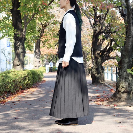 ASEEDONCLOUD アシードンクラウド　Kigansai wool fleece vest #black 【送料無料】