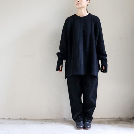 homspun ホームスパン　コーデュロイタックパンツ　#イエロー、ブラック