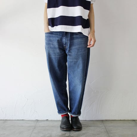 **またまたまた再入荷** sasanqua by trees Loose Tapered Denim ルーズテーパードデニム　#3year Wash【送料無料】