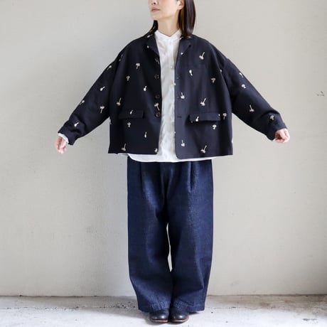 atelier naruse アトリエナルセ　コットンリネンテーラードジャケット cotton linen tailored jacket ～nohara～