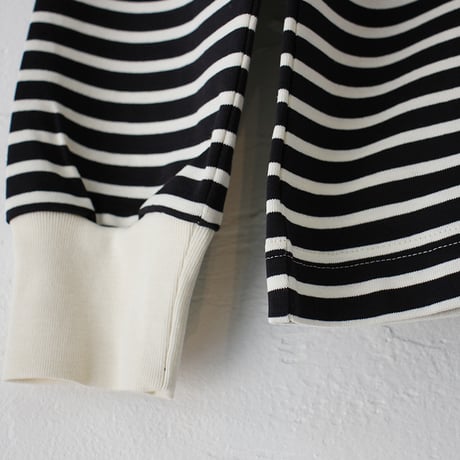 **再入荷**　atelier naruse アトリエナルセ　コットンボーダーカットソー（長袖）cotton border cut&sewn（long sleeves）