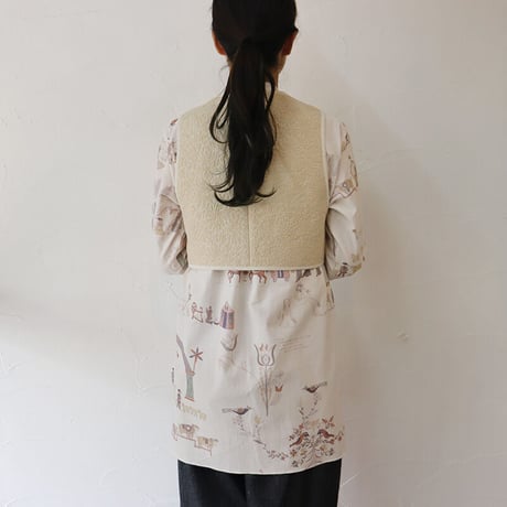 SUSURI ススリ　マハウトベスト　#brown , beige 【送料無料】