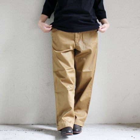 homspun ホームスパン　高密度ウェポンチノパンツ　#キャメル
