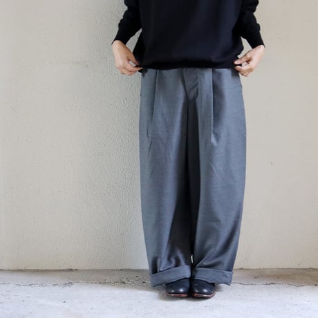 ASEEDONCLOUD アシードンクラウド　Cordura wool HandWerker wide trousers　ハンドベイカーワイドトラウザー　【送料無料】