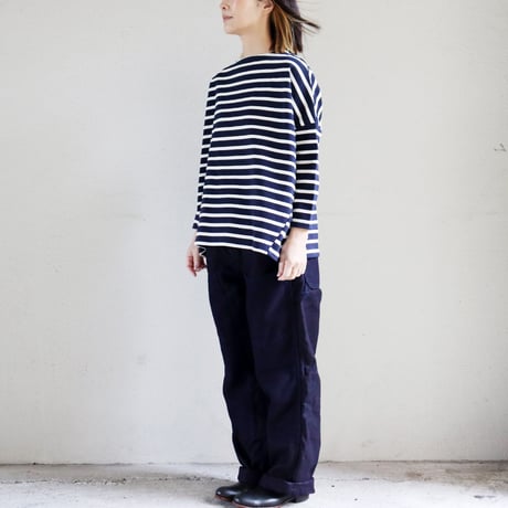 FUNSET OF ART ファンセットオブアート　インディゴキャンバスダブルニーパンツ　#インディゴ