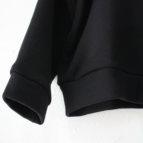 **再入荷** Linenya リネンヤ　ソフト裏毛コットンパーカー　#ブラック　【送料無料】