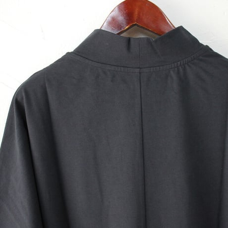 **またまた再入荷** Linenya リネンヤ　5分袖モックネックプルオーバー　#杢グレー、グレー、チャコール