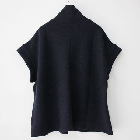 **TOPネイビーのみ再入荷** LinenYa リネンヤ　ハイネックニットベスト　#TOPネイビー、ネイビー、ブラウン　【送料無料】