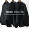 **またまたブラック再入荷** maomade マオメイド　カシミアブレンドやわらかライトメルトンジップジャケット　#ネイビー、ブラック