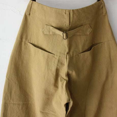 **またまた再入荷** sasanqua by trees サザンカバイツリース　カツラギバナナトラウザー　#アイボリー、ベージュ　【送料無料】