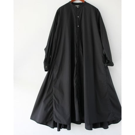 **再入荷** sasanqua by trees サザンカバイツリーズ　プルオーバーライクシャツワンピース　#ブラック、カーキ　【送料無料】